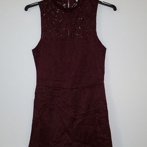 Burgundy romper